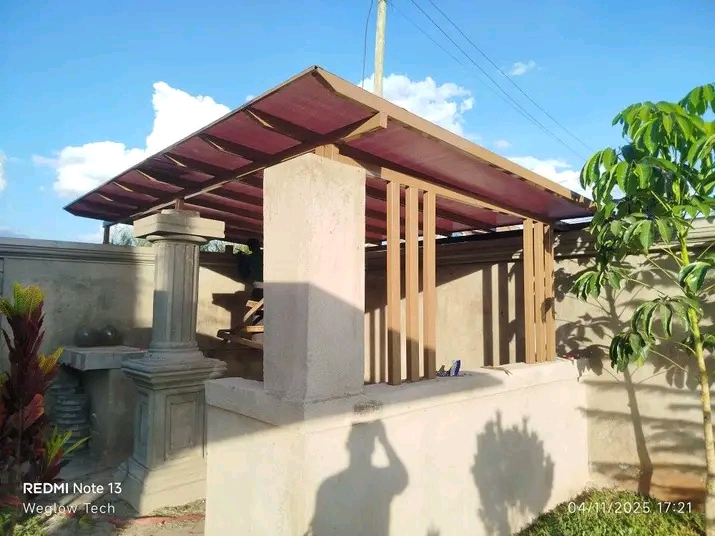 Steel roofing project